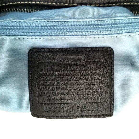 Coach Legacy Soho Black Pebble Leather Shoulder Crossbody Hobo Bag #F15064 - Picture 6 of 12